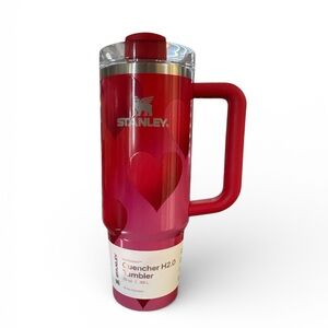 Viral Stanley Red Heart Design Tumbler